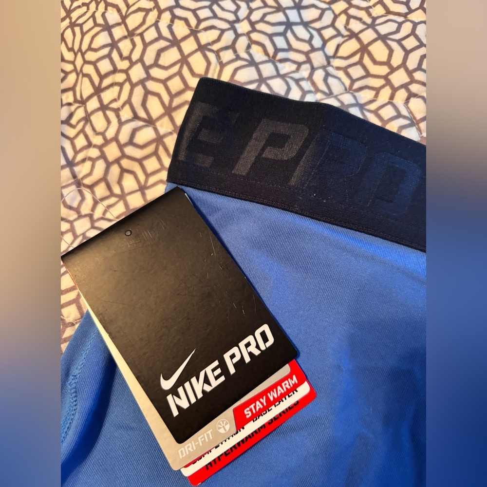 Nike Pro Blue Athletic Leggings